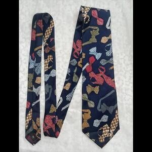 Gilbert and‎ Lodge Silk Tie Neckties Print 3.75”x57”